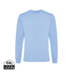 Sweat-shirt bleu clair à col rond