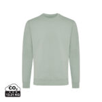 Sweat-shirt vert sauge à col rond