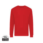 Sweat-shirt rouge uni à col rond