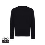Sweat-shirt noir uni à manches longues