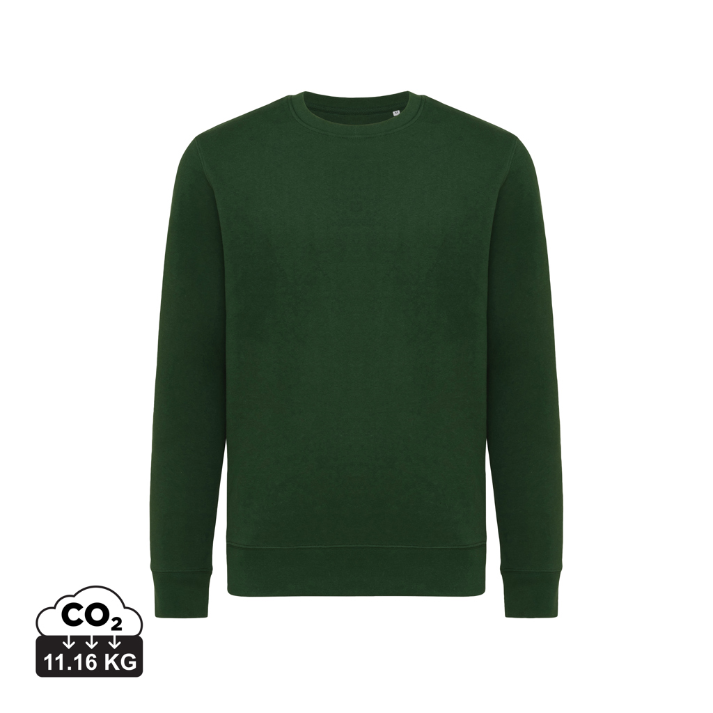 Sweat-shirt vert foncé avec col rond