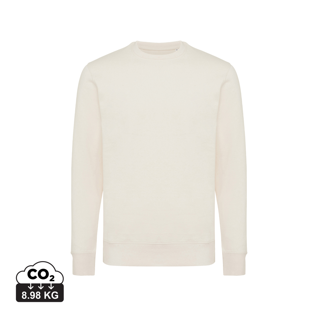 Sweat-shirt beige uni à manches longues