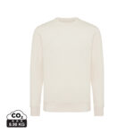 Sweat-shirt beige uni à col rond