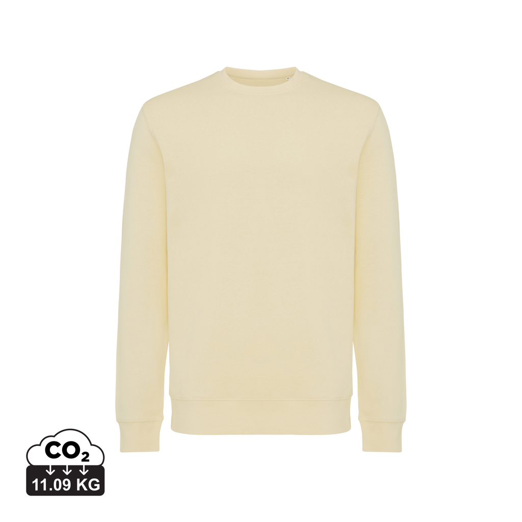 Sweat-shirt beige uni à manches longues
