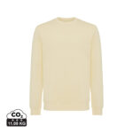 Sweat-shirt beige à col rond minimaliste
