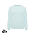Sweat-shirt bleu pastel à col rond