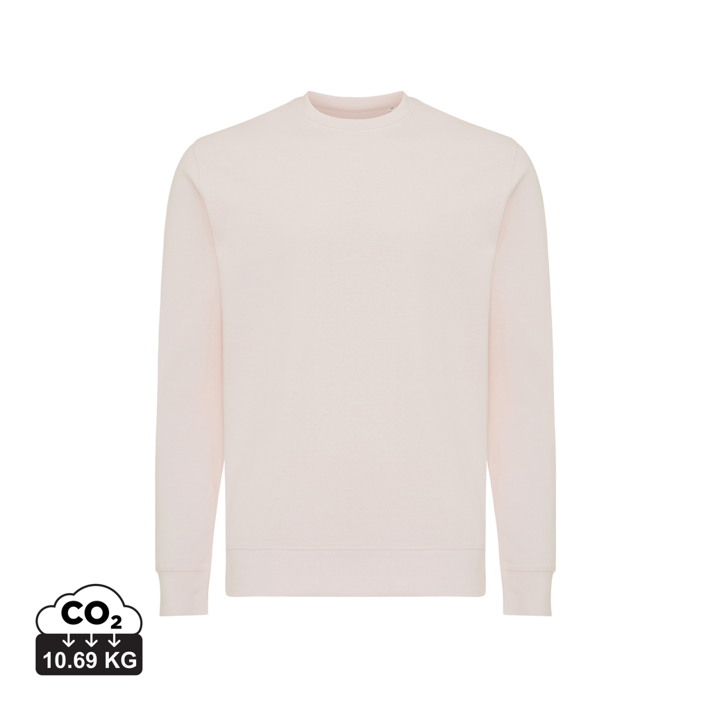 Sweat-shirt beige uni avec indication CO2