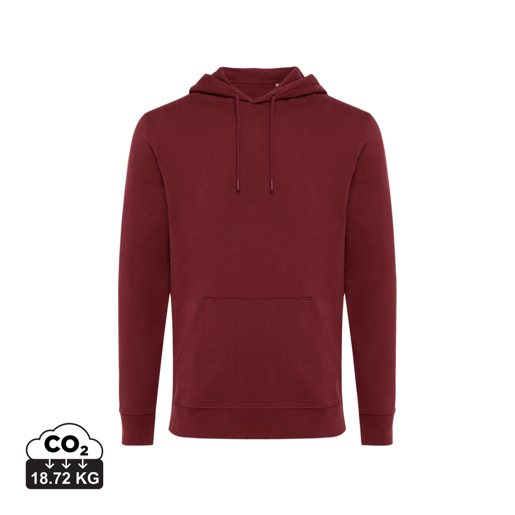 Sweat à capuche bordeaux avec poche kangourou