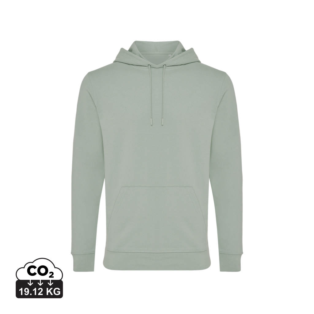 Sweat à capuche vert sauge uni