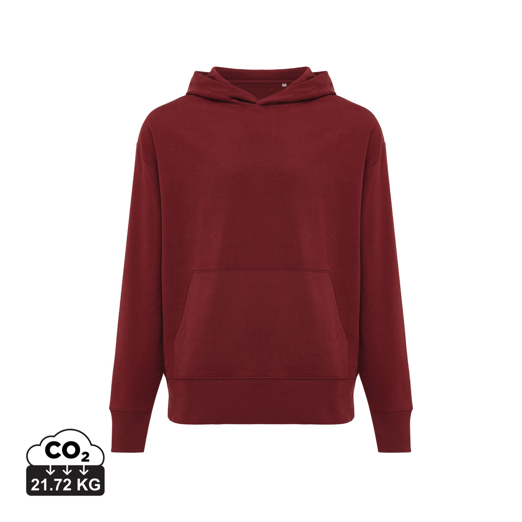 Sweat à capuche bordeaux avec poche kangourou