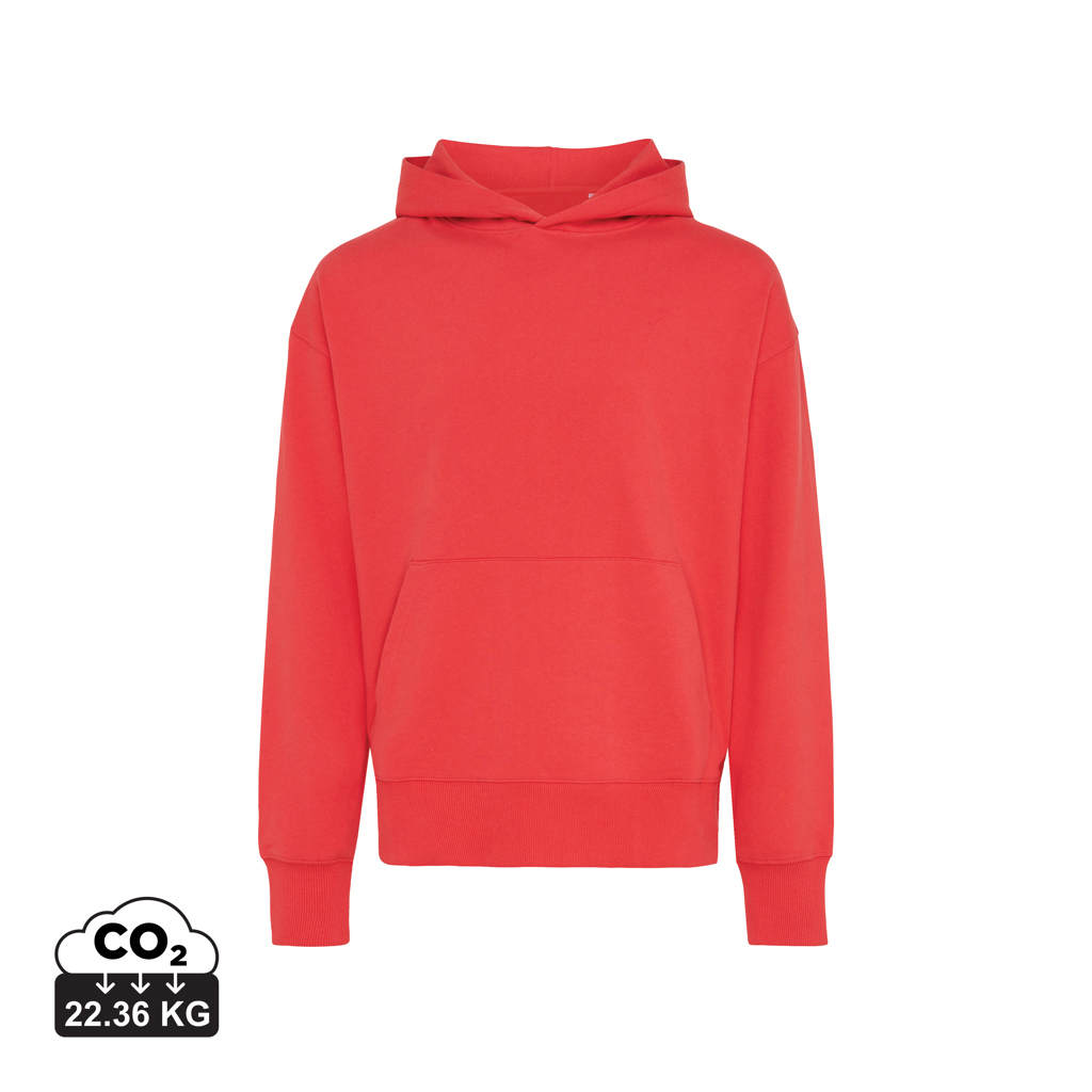Sweat à capuche rouge avec poche kangourou