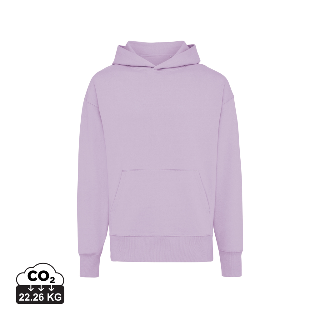 Sweat à capuche violet clair uni
