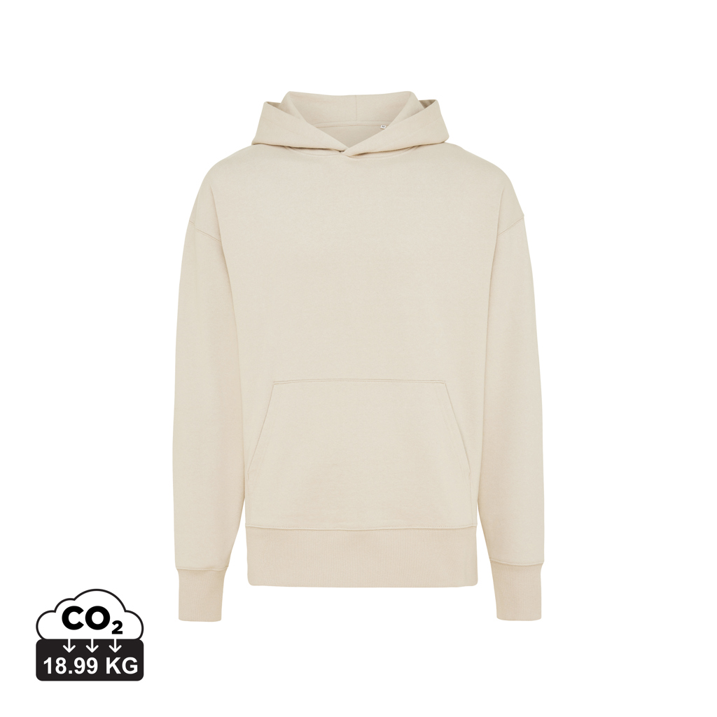Sweat à capuche beige avec poche kangourou