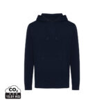 Sweat à capuche bleu marine uni