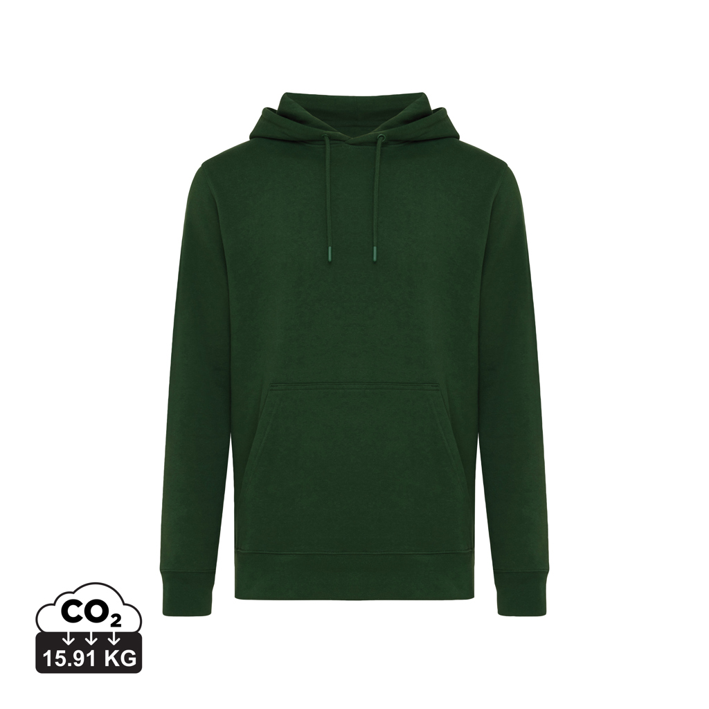 Sweat à capuche vert avec poche kangourou