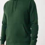 Sweat à capuche vert pour homme