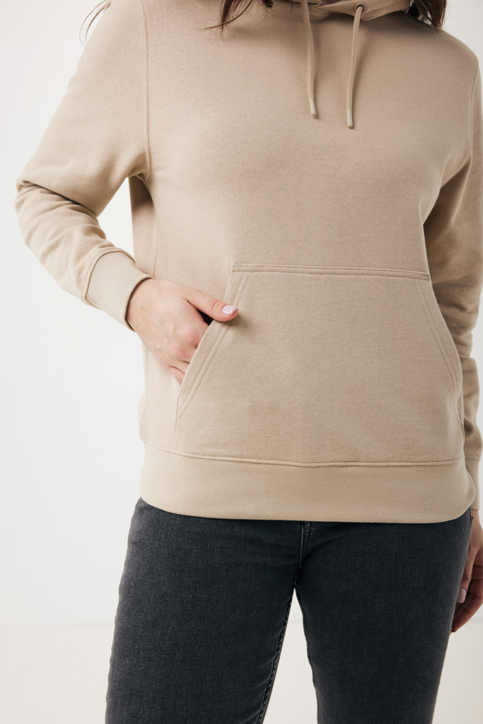 Sweat à capuche beige avec poche kangourou