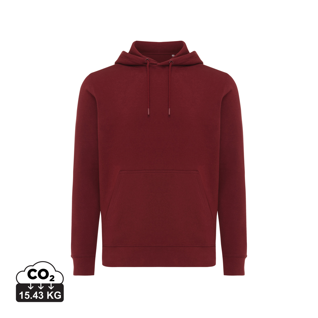 Sweat à capuche bordeaux avec poche kangourou