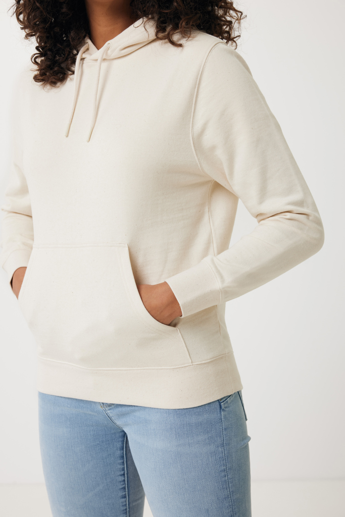 Sweat à capuche beige avec poche kangourou