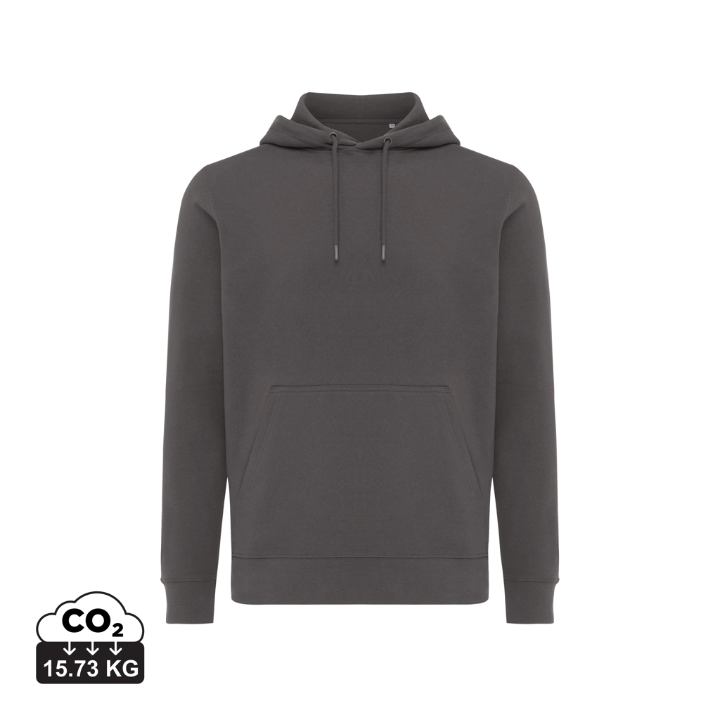 Sweat à capuche gris foncé uni