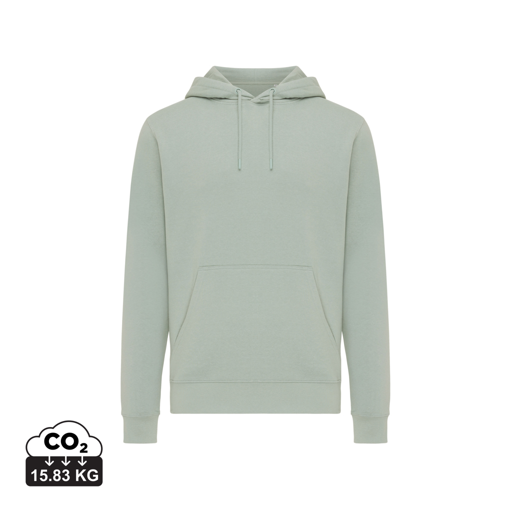 Sweat à capuche vert sauge uni
