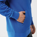 Sweat à capuche bleu avec poche kangourou