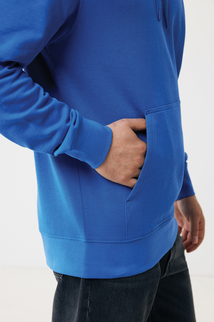 Sweat à capuche bleu avec poche kangourou