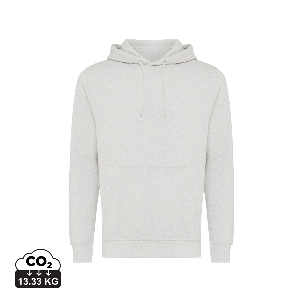 Sweat à capuche gris clair avec poche kangourou