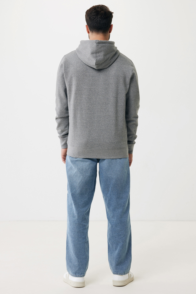 Homme de dos en sweat à capuche gris