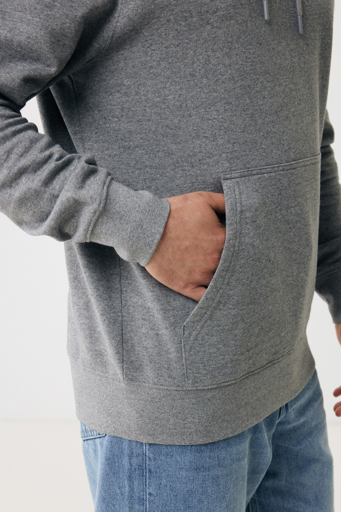 Sweat à capuche gris avec poche kangourou