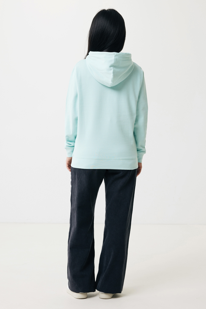 Femme de dos en sweat vert menthe