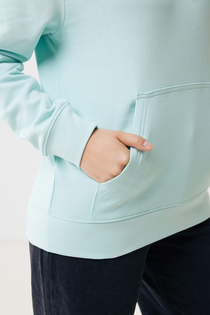Sweat à capuche vert menthe avec poche kangourou