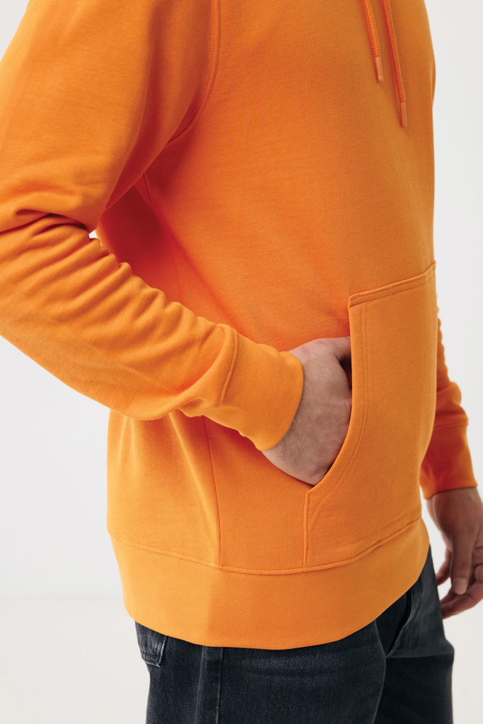 Sweat à capuche orange avec poche kangourou