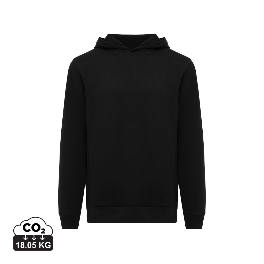 Sweat à capuche noir uni