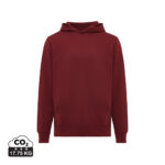 Sweat à capuche bordeaux vue de face