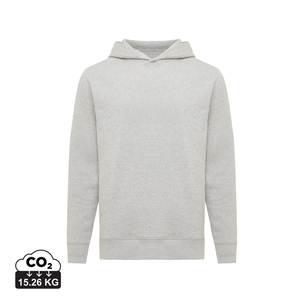 Sweat à capuche gris clair uni