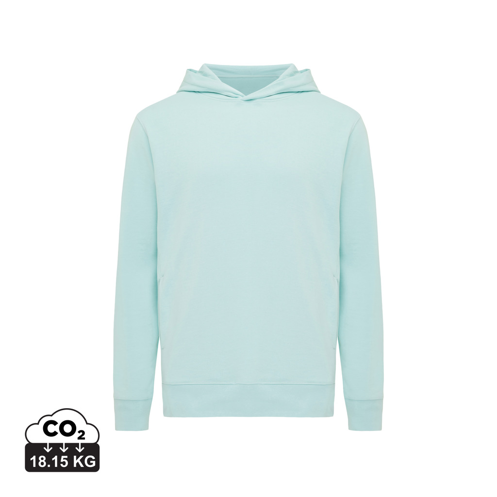 Sweat à capuche vert menthe uni