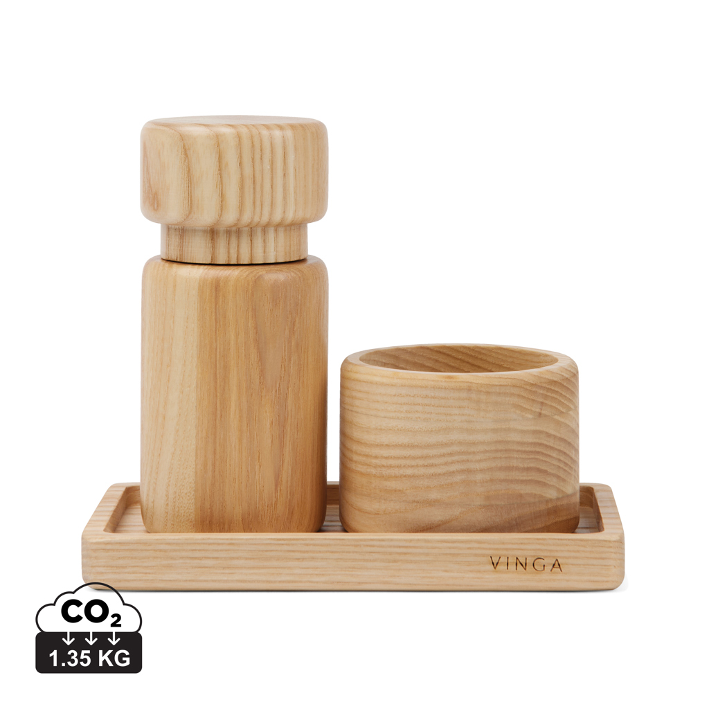 Set salière et moulin en bois