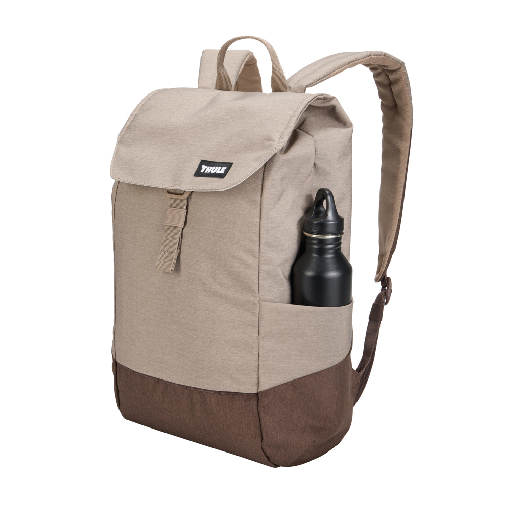 Sac à dos beige Thule avec gourde noire