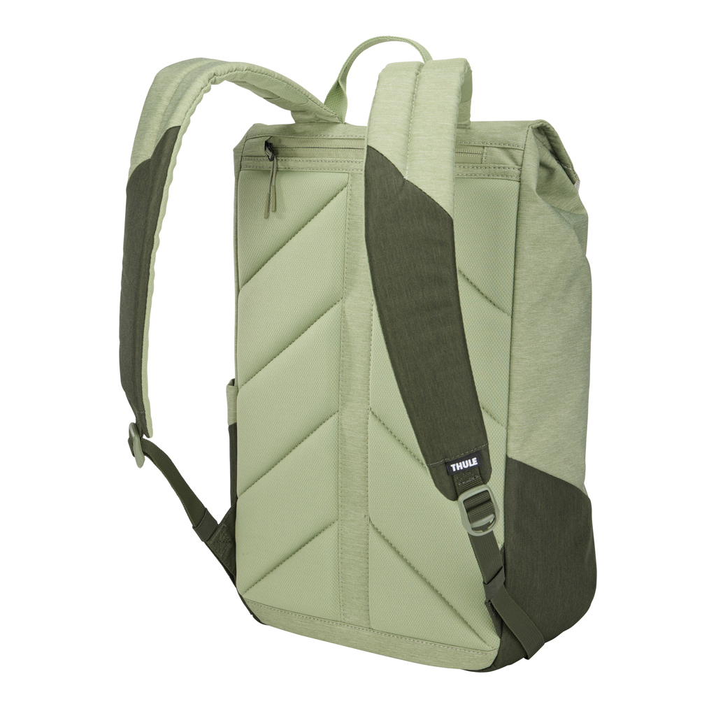 Sac à dos vert matelassé avec bretelles rembourrées