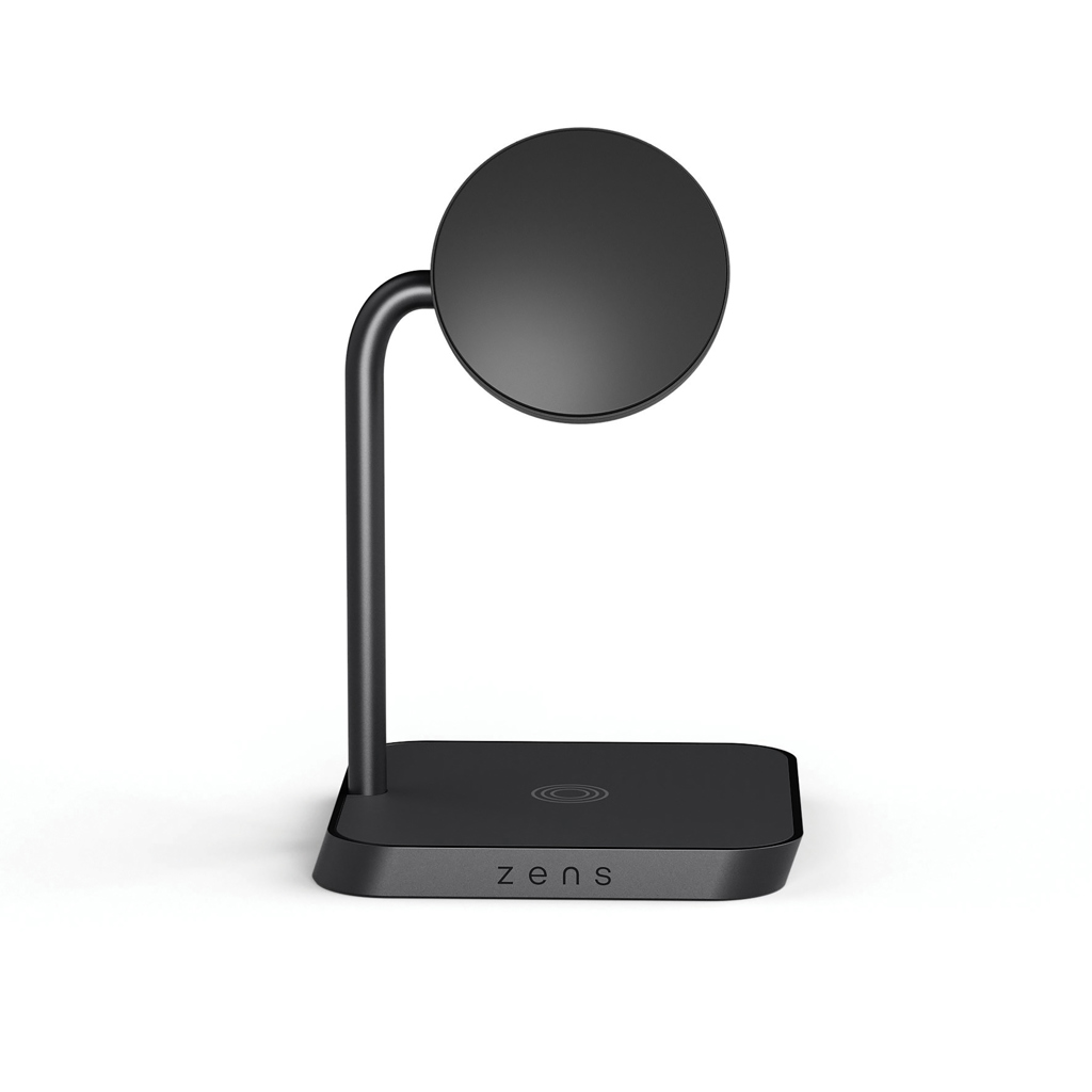 Station de charge sans fil noire magnétique