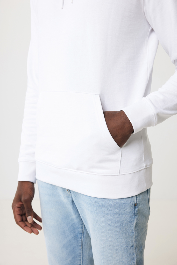 Sweat à capuche blanc avec poche kangourou