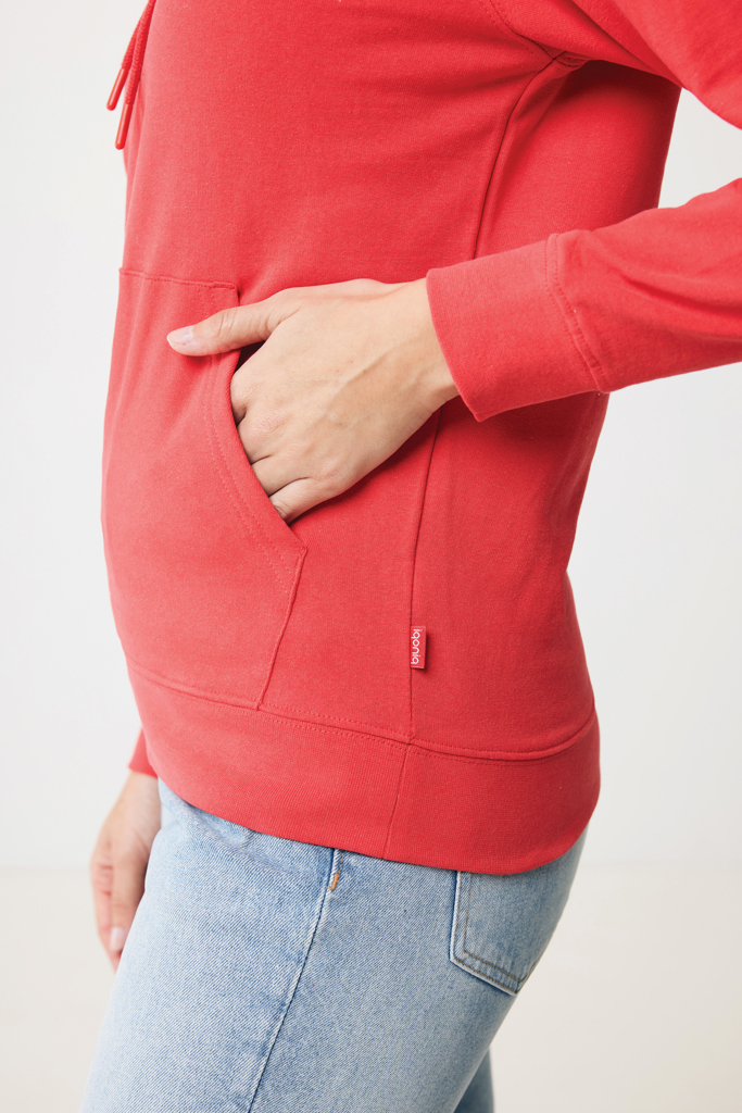 Sweat-shirt rouge avec poche kangourou