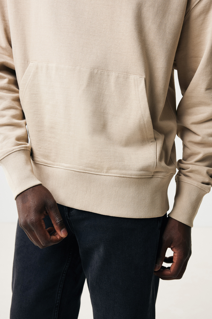 Sweat à capuche beige avec poche kangourou