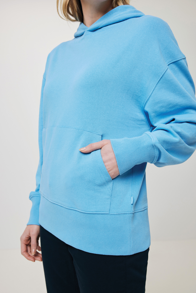 Sweat à capuche bleu clair avec poche